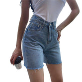 Gerade Damen Jeansshorts